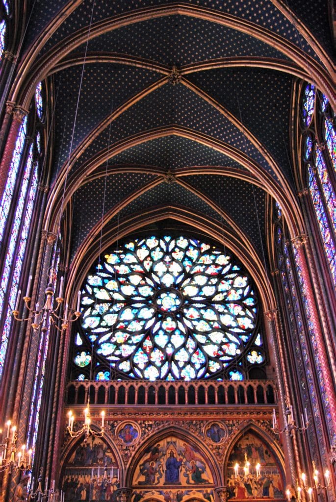 The rose window in Saint Chapelle
