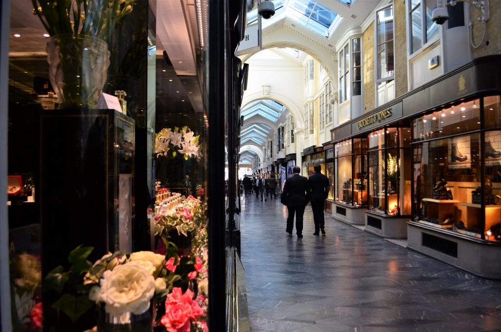 The luxurious Burlington Arcade