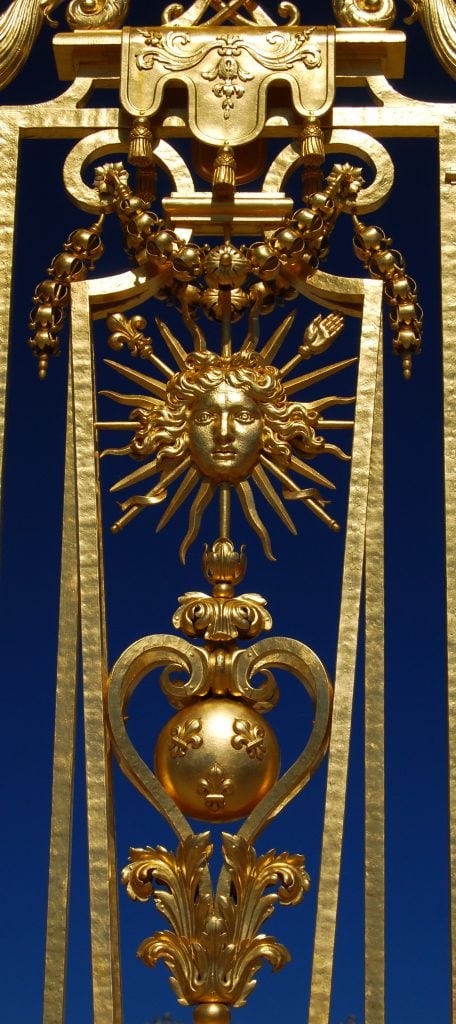 Sun detail on the outside gates