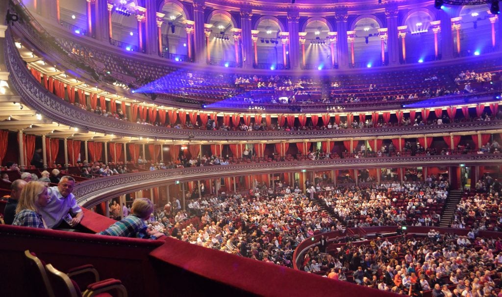 The inside of Royal Albert Hall