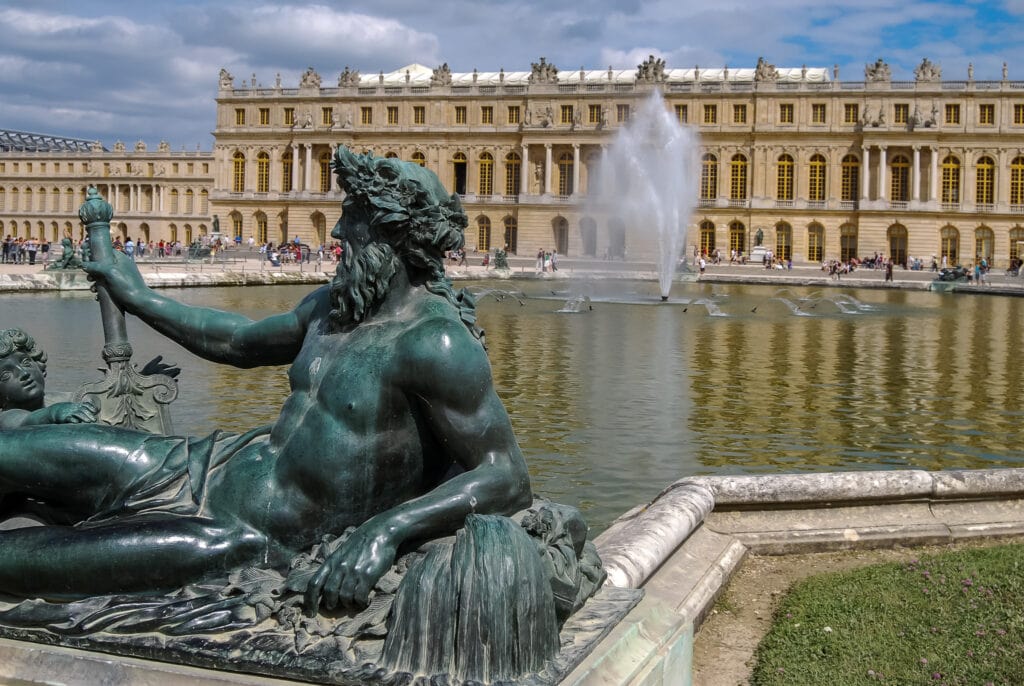 One of the many fountains at the Palace of Versailles