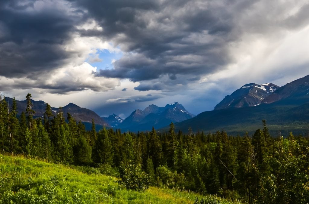 The Rocky Mountains are no less impressive in Canada than they are on the neighboring US side