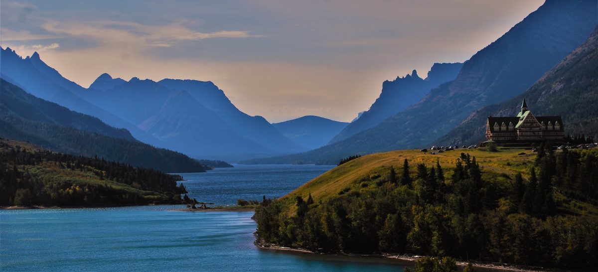 A Scenic Day In Waterton Lakes National Park Where the Prairie Meets