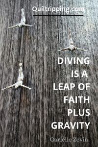 Diving is a leap of faith plus gravity