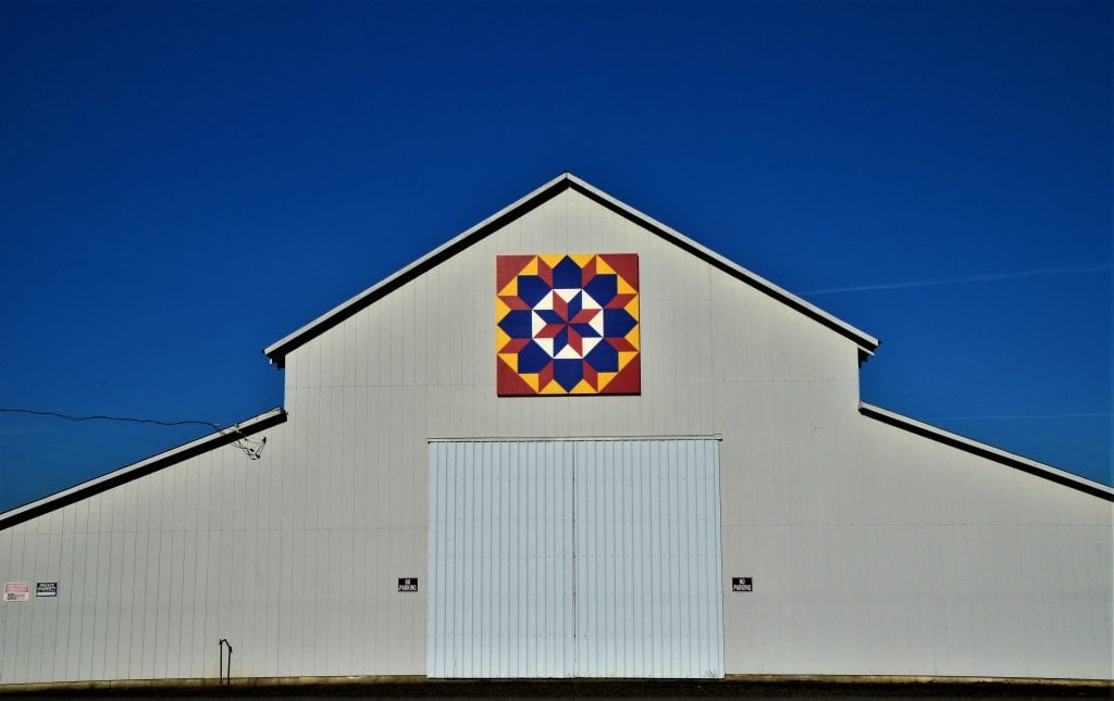 One of the 50+ decorated barns on the Tualatin Valley Quilt Barn Trail
