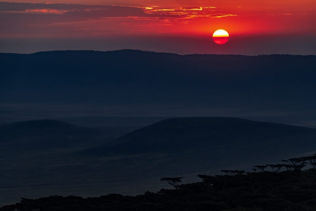 Ngorongoro sunset