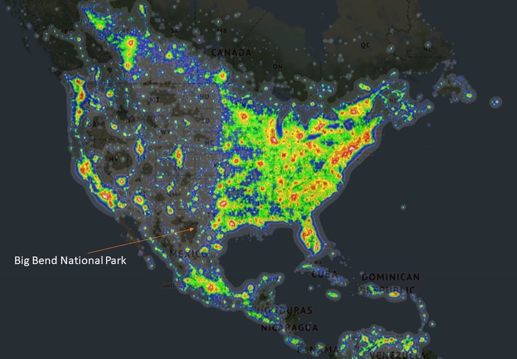 Dark Sky Map of US
