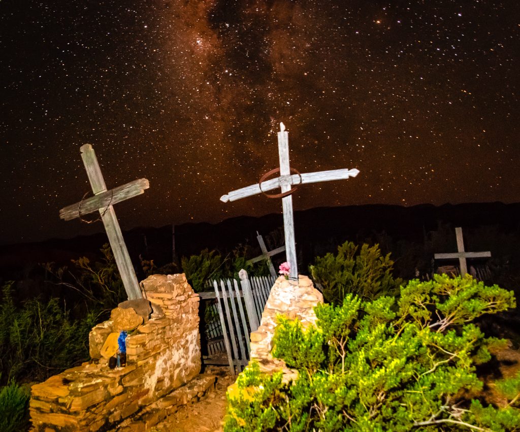 Terlingua cemetery and the milky way