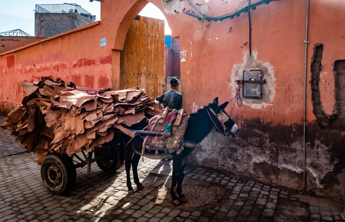 PhotoPOSTcard: Modern Transport in the Marrakesh Medina