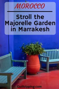 One of my favorite gardens in the world is the Majorelle Garden in Marrakesh #majorellegarden #marrakesh #morocco #yvessainlaurent