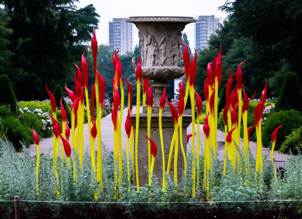 Chihuly Paintbrushes at Kew Gardens