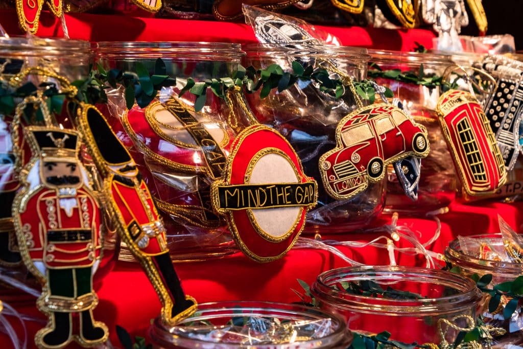 Christmas market is one of the festive things to do in London in December