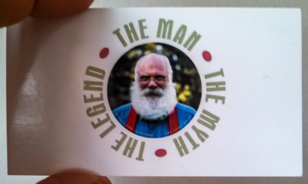 Santa's business card