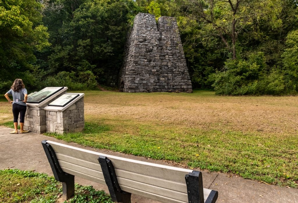 Illinois Iron Furnace historic site in Shawnee National Forest
