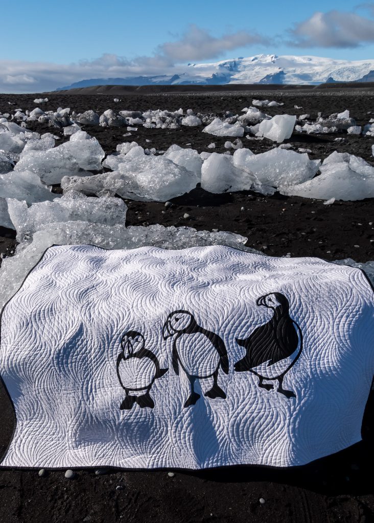 "Night and Day in Iceland" quilt