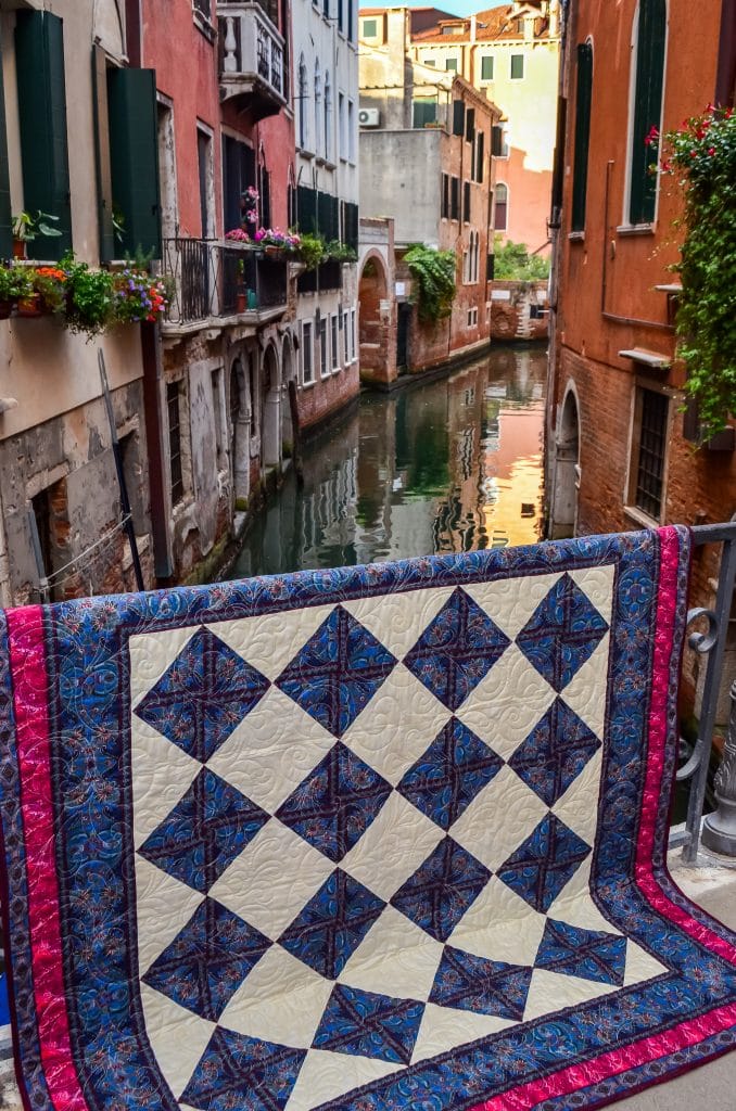 Falling in Love With Venice Quilt front