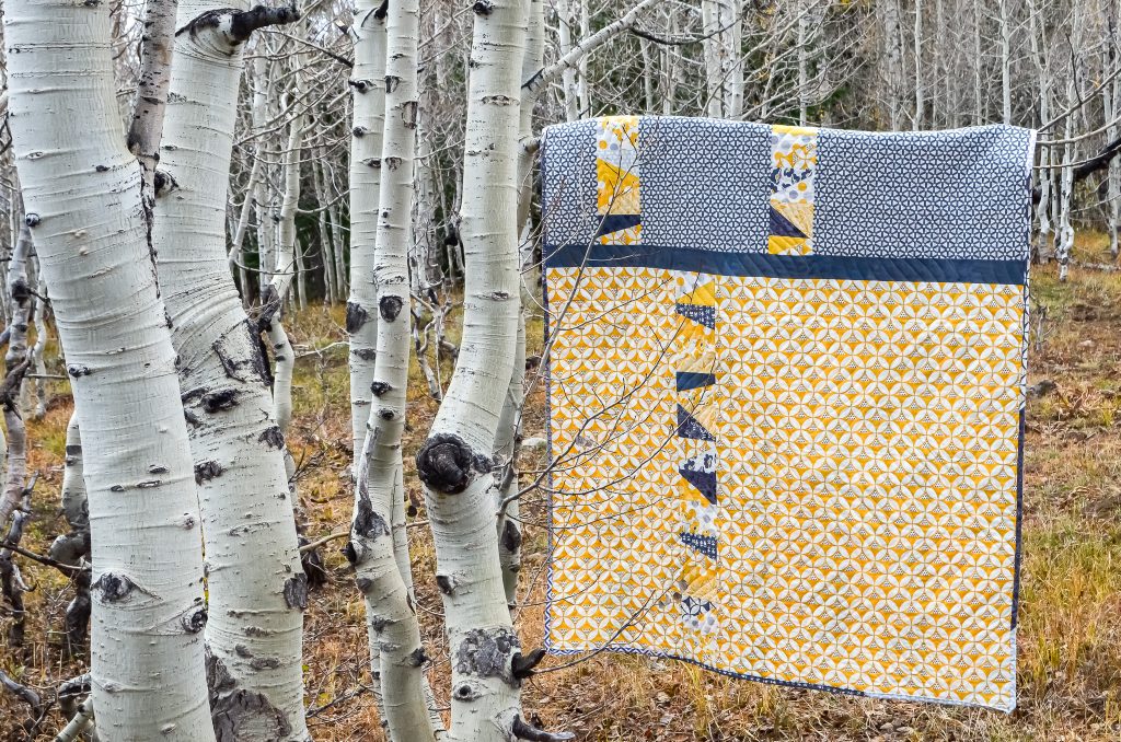 Back of "Aspen Glow" quilt