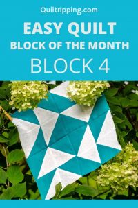 Easy Quilt Block of the Month - block 4