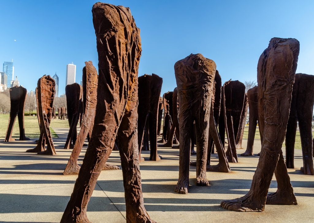 Agora sculpture in Chicago's Grant Park