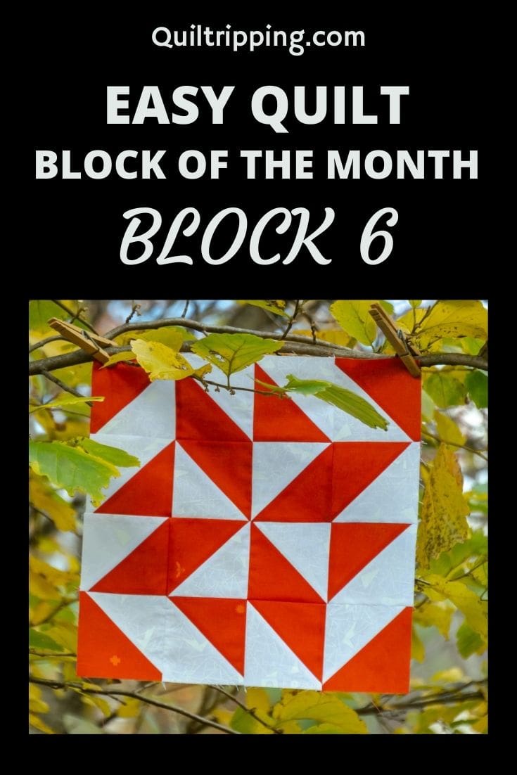 Triangle fourplay - An Easy Quilt Block of the Month - Block 6 ...