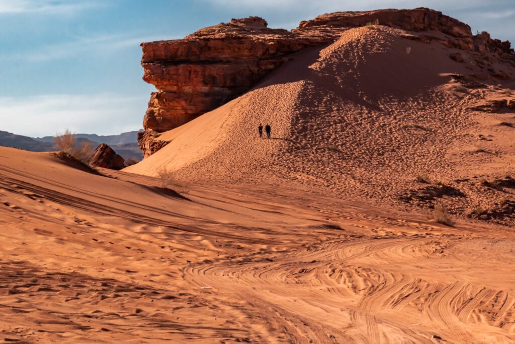 Large sand dune in Wadi Rum