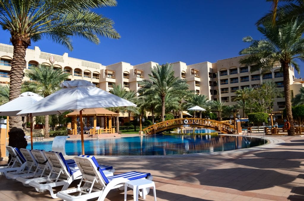 At the Intercontinental Resort in Aqaba