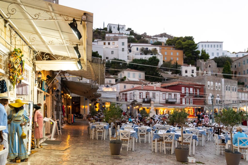 The view from my accommodations on Hydra