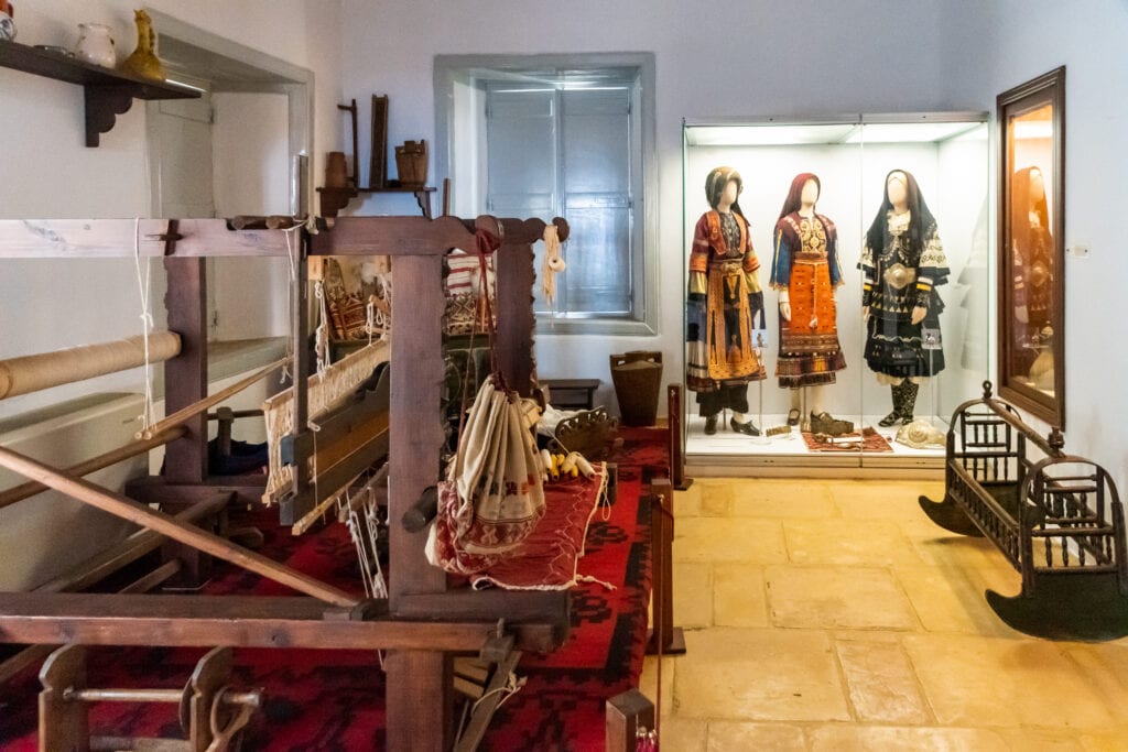 One of the displays of traditional costumes