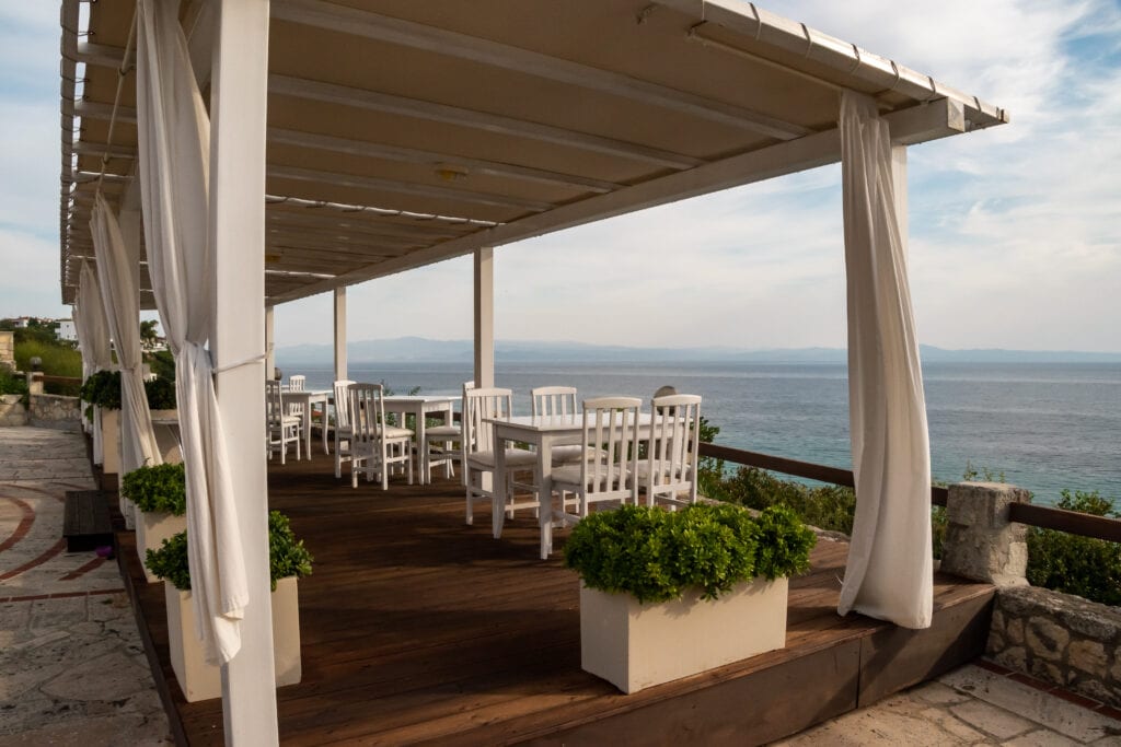 At the Sea View a la carte restaurant, meals come with fantastic views