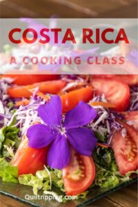 Making a local connection of a Costa Rica cooking class