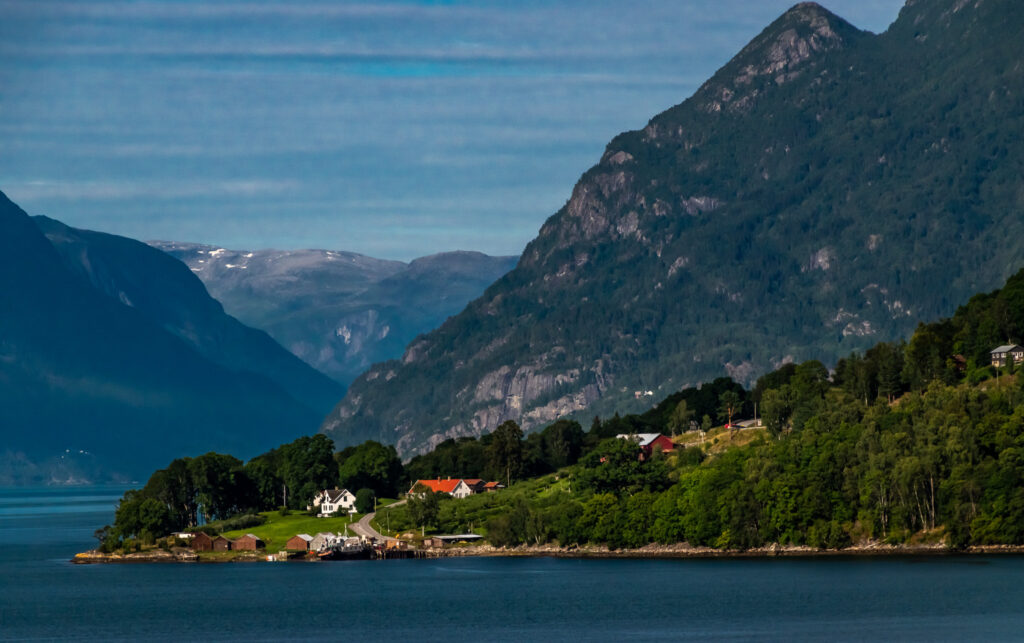 Majestic scenery abounds along the Sogenfjord