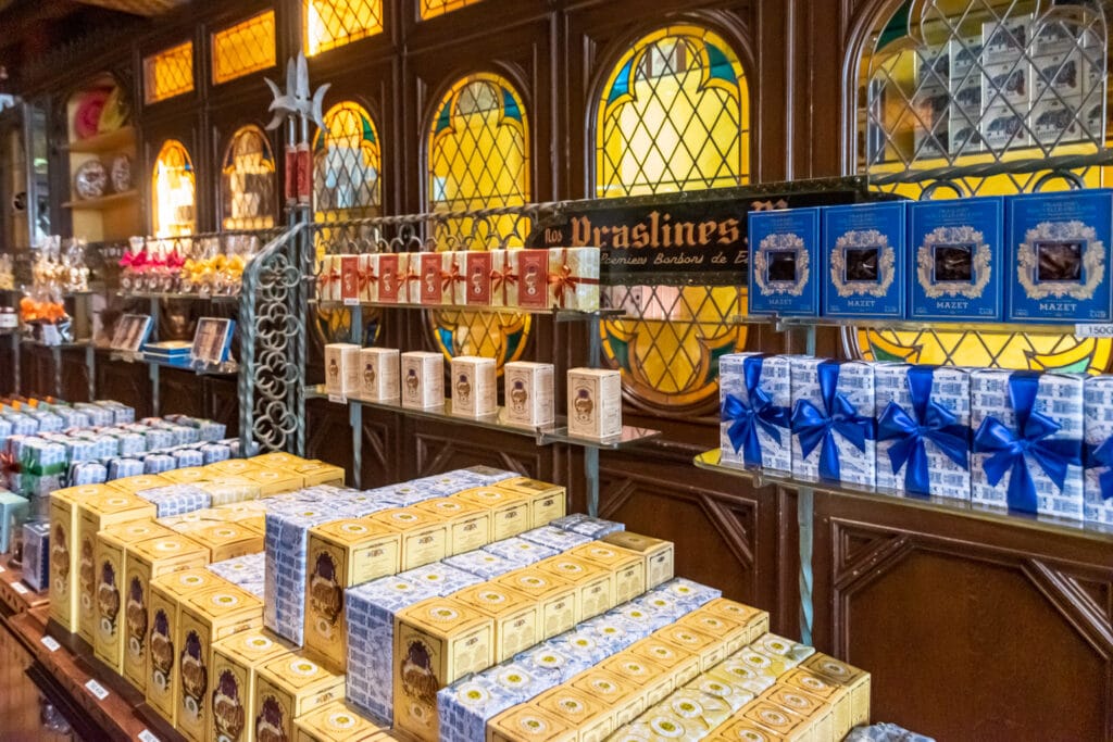 Inside the Mazet confectionary shop in Montargis