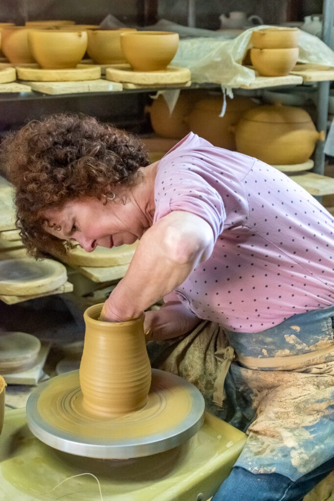 Pottery demonstrations at Chateau de Ratilly