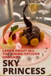 A review of all the dining options on the Sky Princess and a description of hte Chef's Table experience