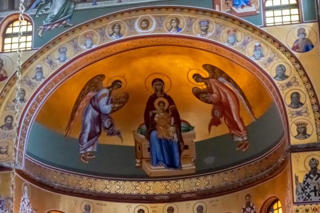 Mosaics Inside the Church of Saint Demetrius