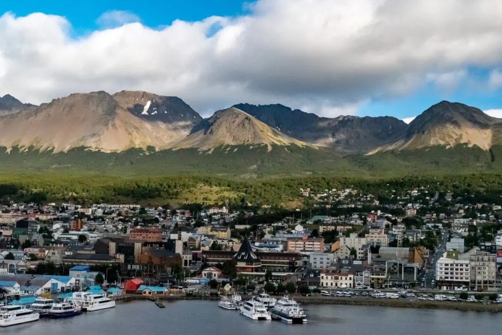 View of Ushuaia from the ship