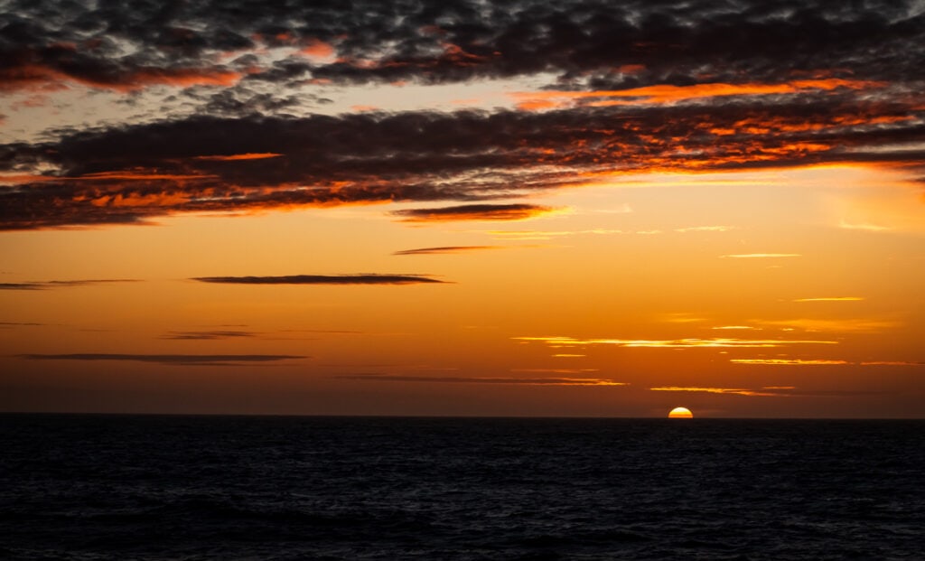 Sunset over the Drake Passage