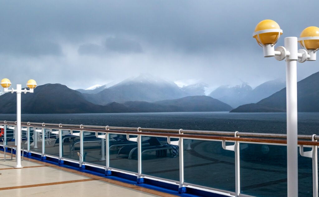 Cruising on the Sapphire Princess in the Strait of Magellan