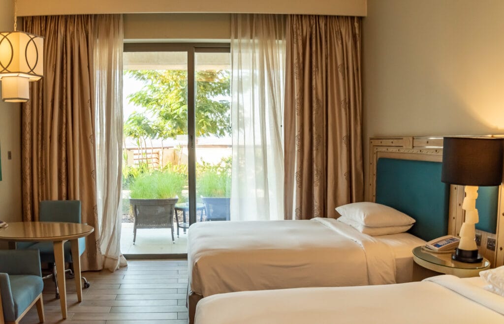 My room at the Hilton Dead Sea Resort