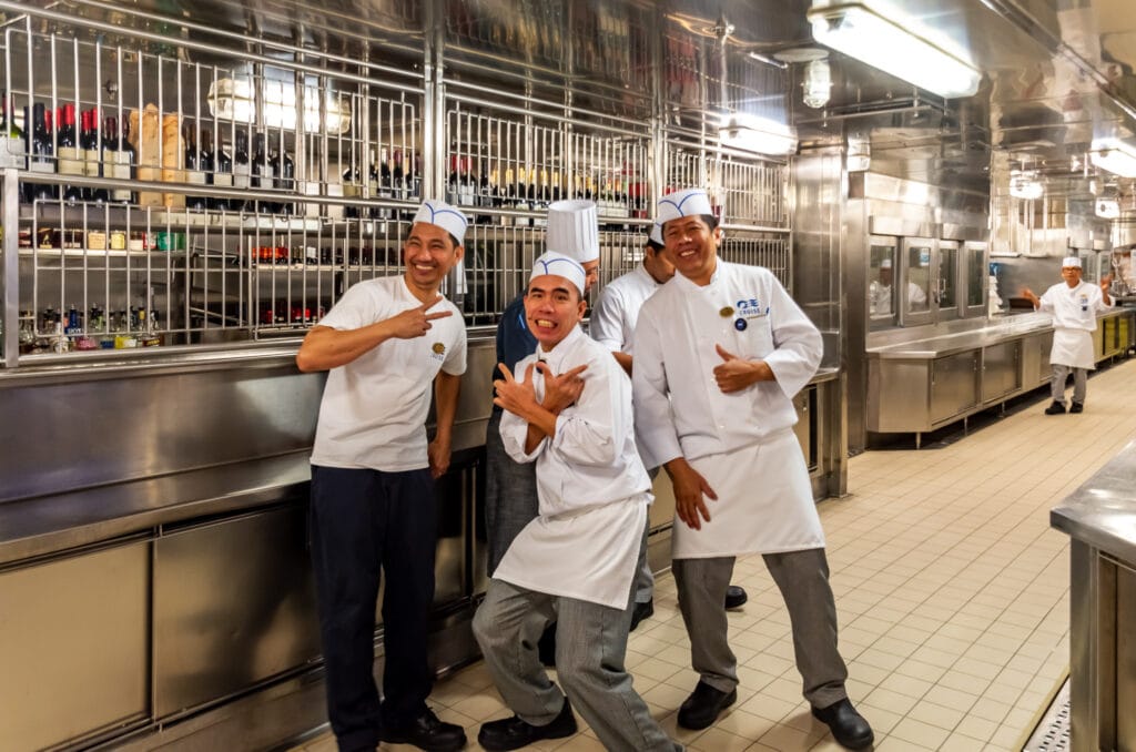 Behind the scenes in the Regal Princess kitchen