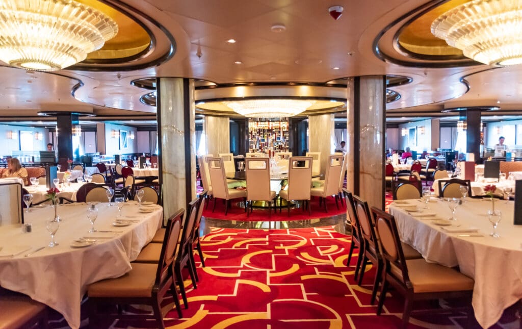 Allegro dining room on the Regal Princess