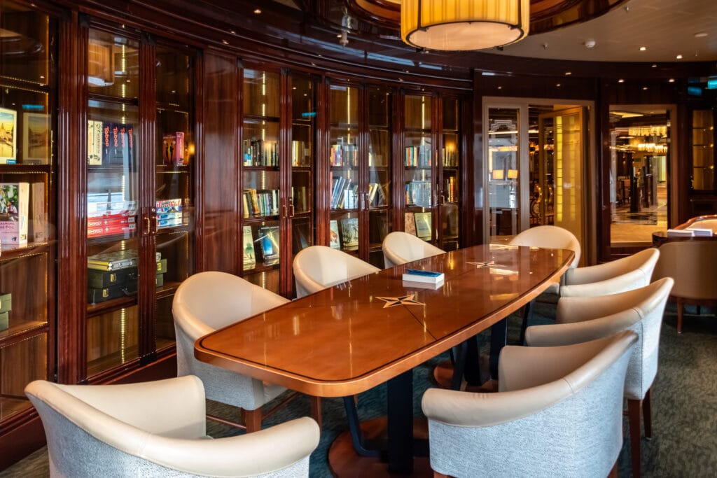 The library on the Regal Princess