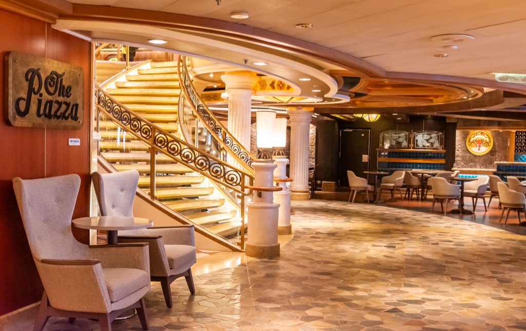 Looking toward the Vines wine bar