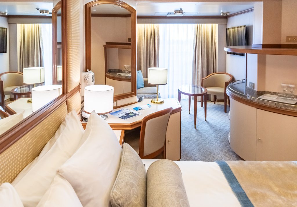 Plenty of storage space in the mini suite