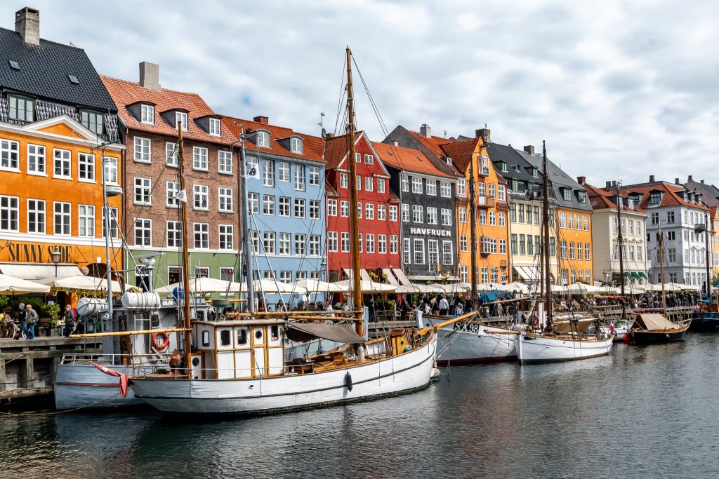Nyhavn canal area in Copenhagen