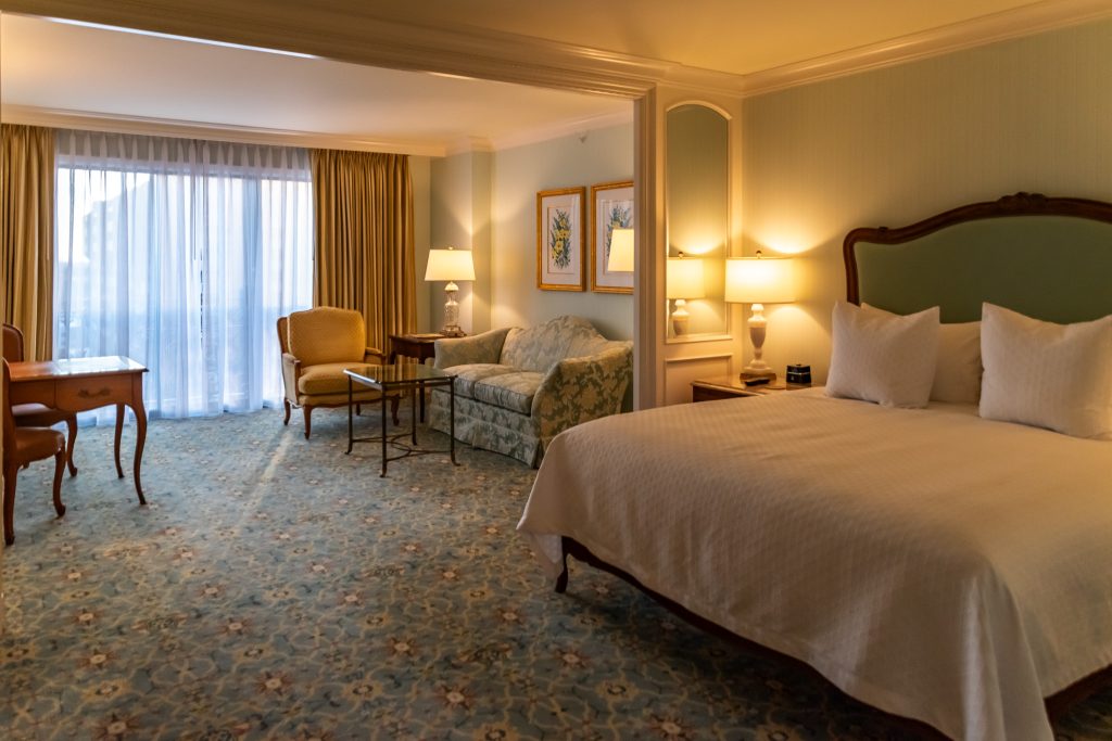 My premier room at the Grand American Hotel in Salt Lake City