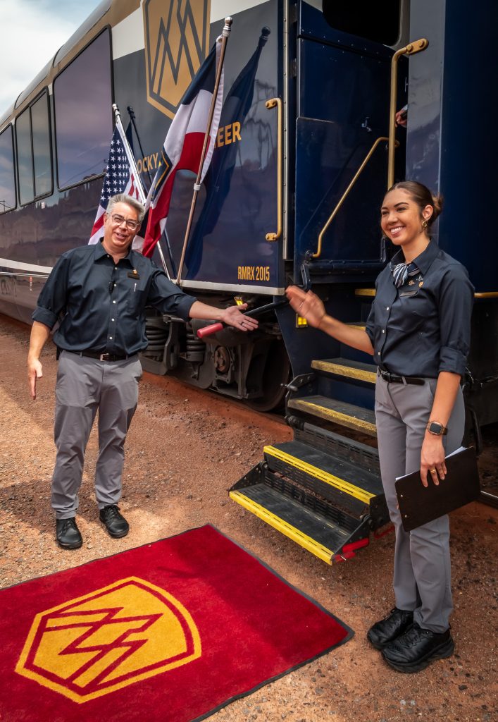 A red carpet welcome on to the Canyon Spirit