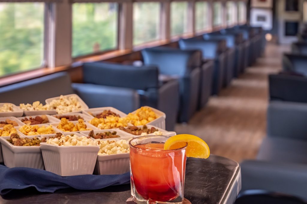 The second lounge car on the Canyon Spirit