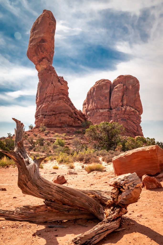 Balanced rock in Arches National Park