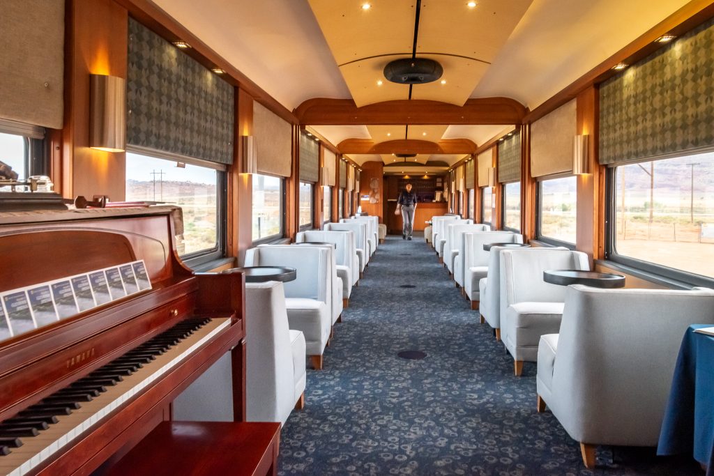 One of the two lounges on the Canyon Spirit